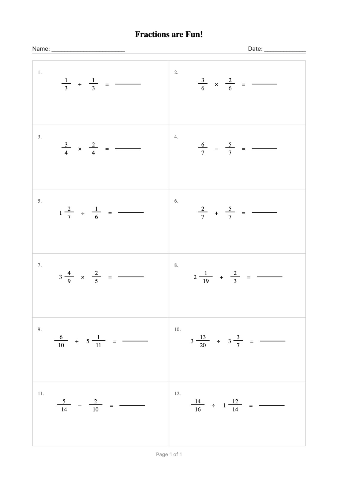 Freinet Math Worksheet Math Worksheet Generator — Printable A4 Worksheets